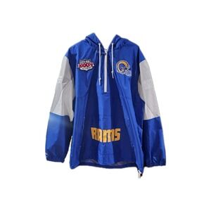 Mitchell & Ness Los Angeles Rams Pullover Anorak Mens Size Xl